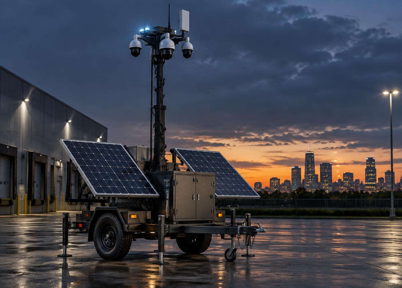 Solar Mobile Camera Systems deployed in a Houston security operation